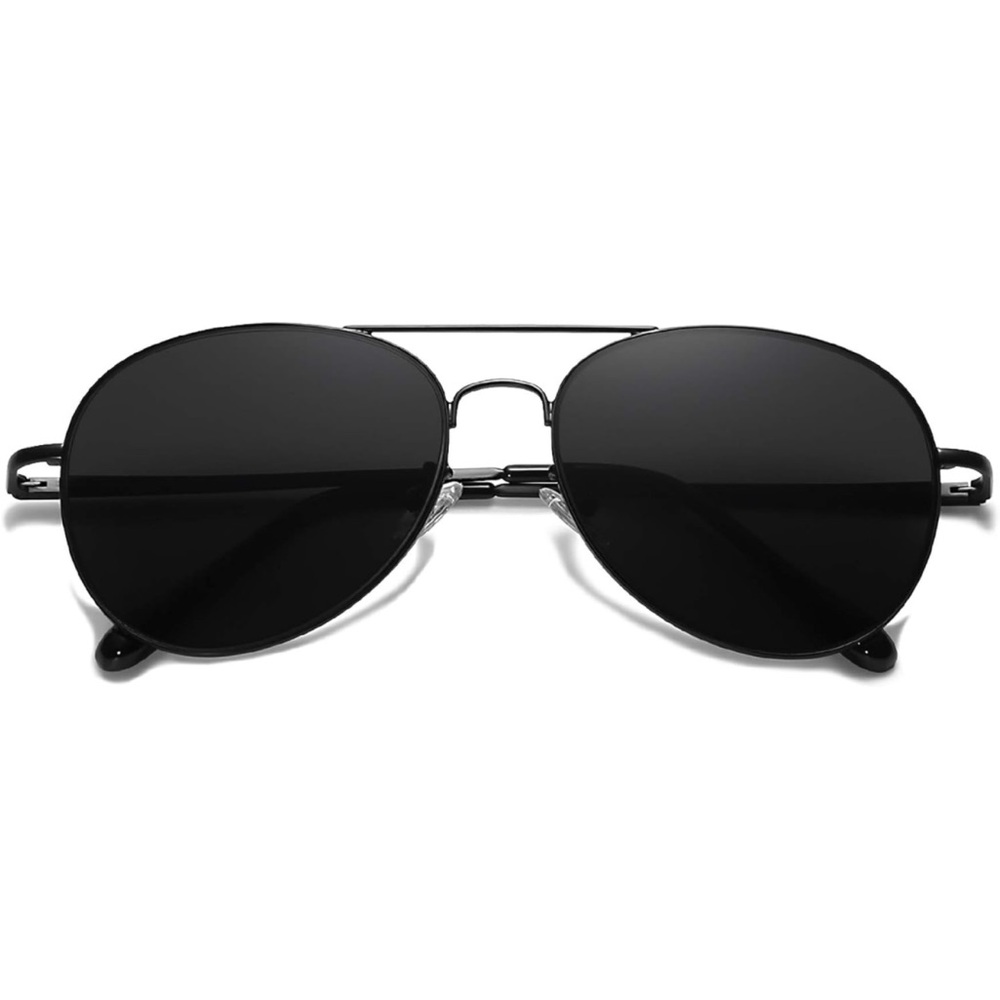 Black aviator sunglasses